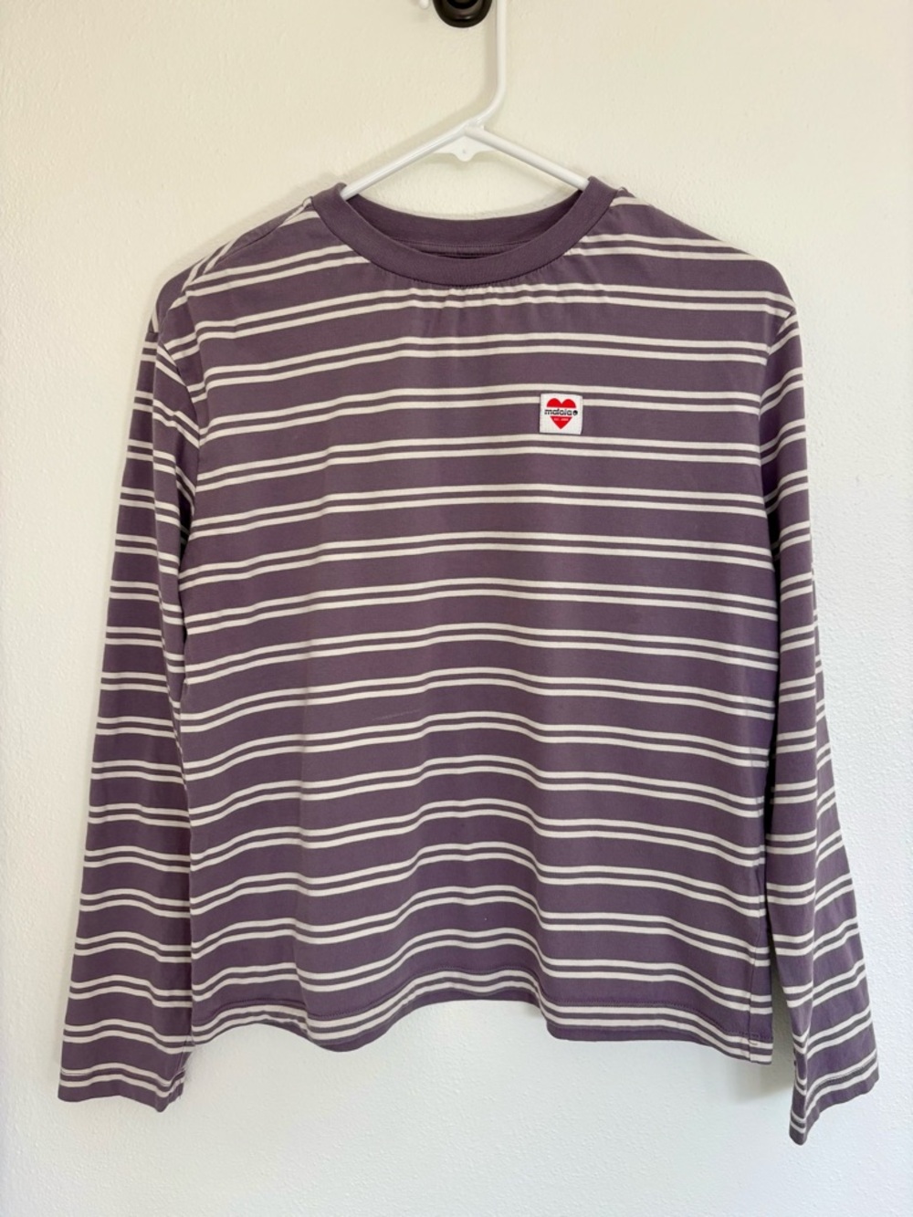 Maloja MAWENZIM Long Sleeve Tee in shaded purple stripe